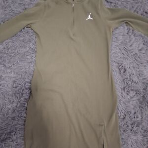 Jordan Olive Zip-Front Sport Dress
